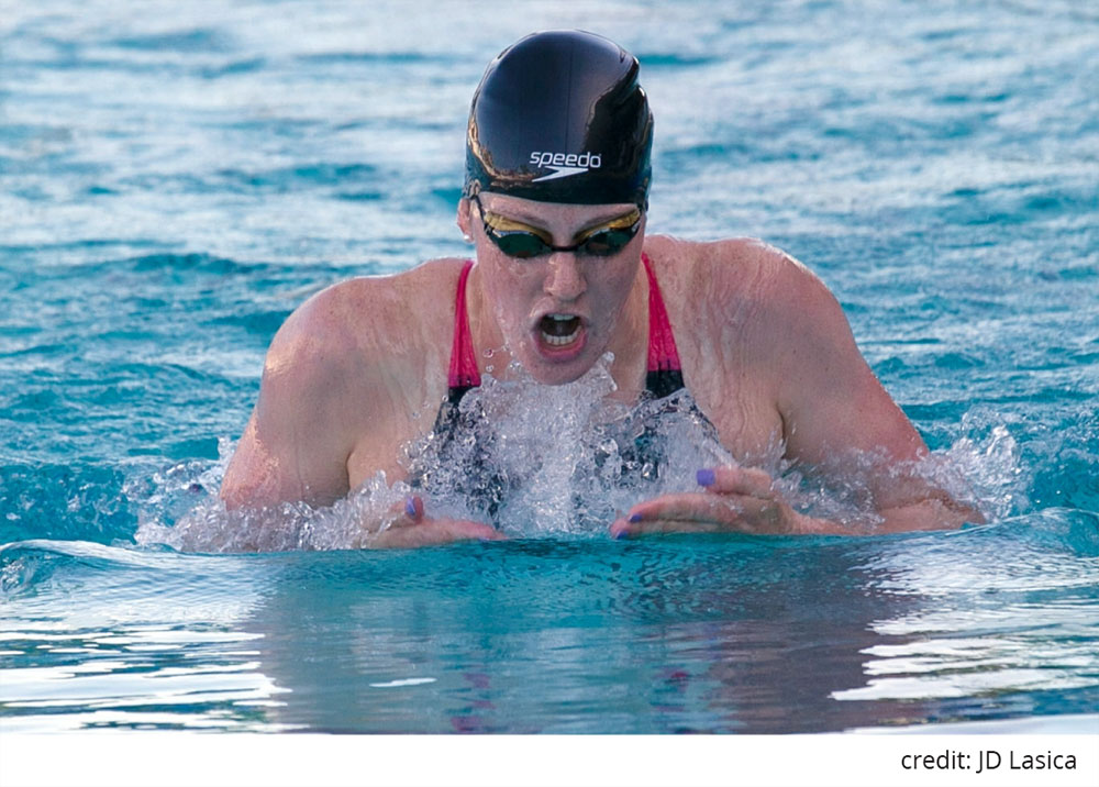 An image of a swimmer