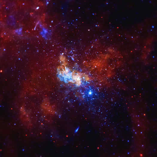 Researchers have found evidence that the supermassive black hole at the center of the Milky Way may be generating neutrinos.