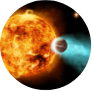 
Star Blasts Planet With X-rays