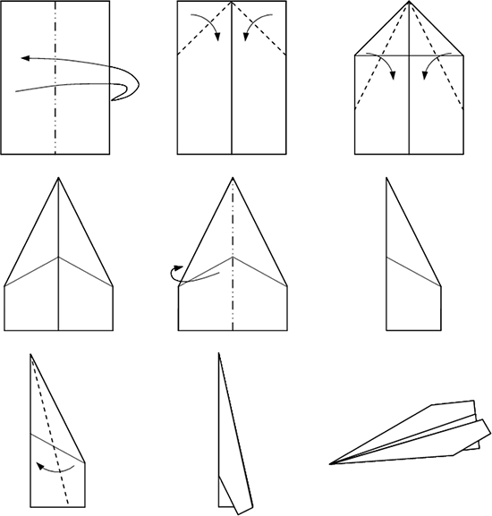 Paper Airplane Template