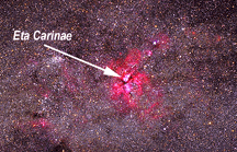 Eta Carinae optical image