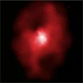 Chandra Image & Artist Illustration of MS 0735.6+7421