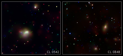 Chandra X-ray Images of CL 0542-4100 & CL 0848.6+4453