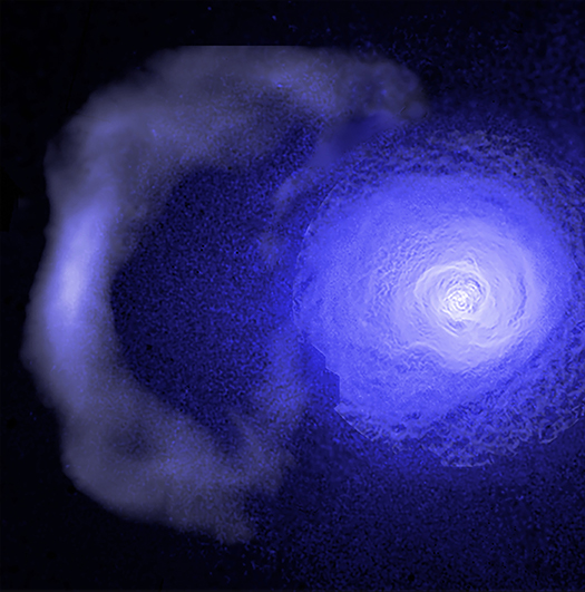 Image of the cold front in the Perseus Cluster