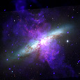 Composite image of M82